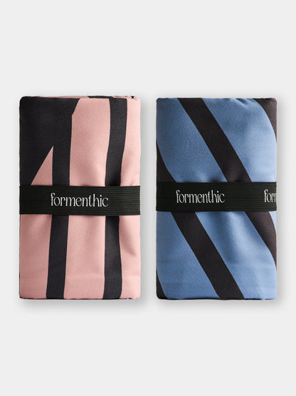 Gym Towel Duo - Blush & Storm